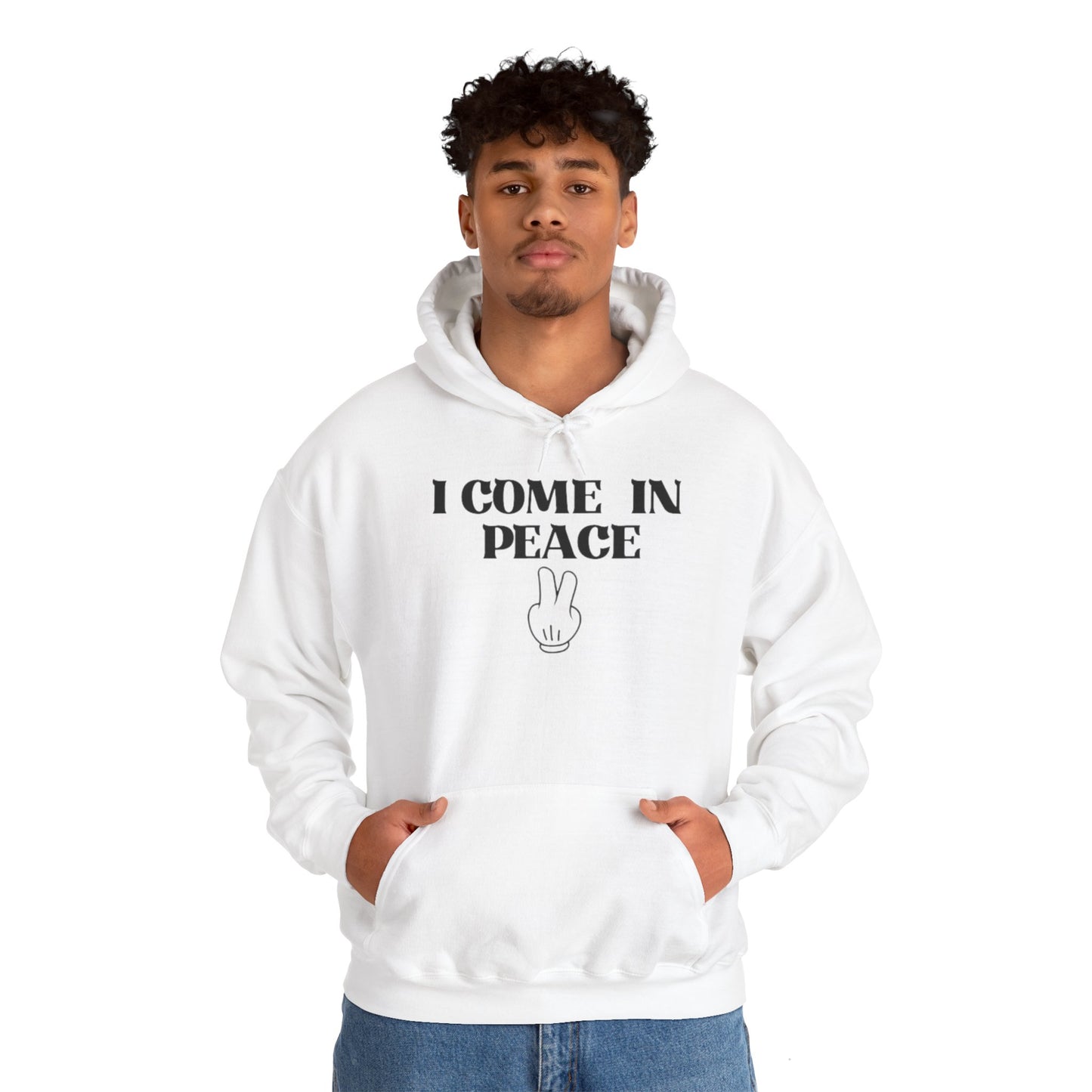 OF™ I COME IN PEACE (Unisex Heavy Blend Hoodie) - ONLY FASHION LTD