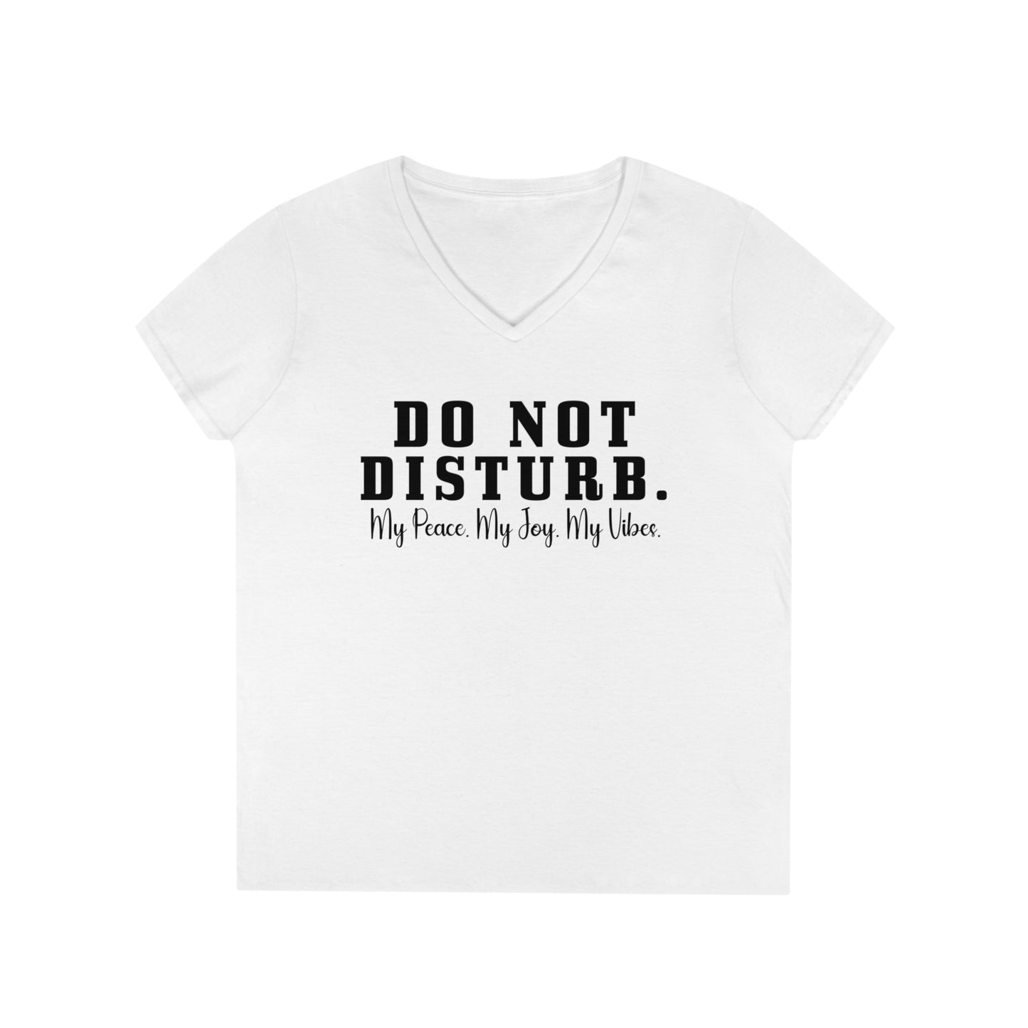 OF™ DO NOT DISTURB... (Womens V-Neck T-Shirt) - ONLY FASHION LTD