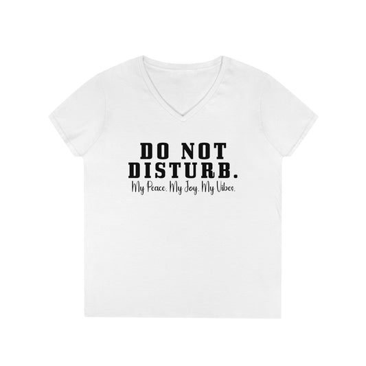 OF™ DO NOT DISTURB... (Womens V-Neck T-Shirt) - ONLY FASHION LTD