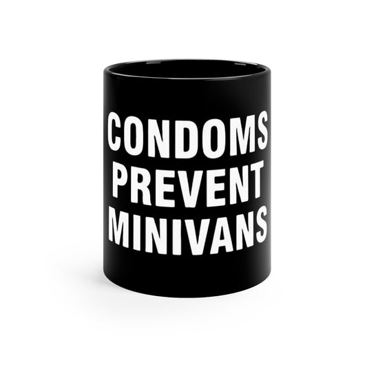 OF™ Condoms prevent... 11oz Black Mug - ONLY FASHION LTD