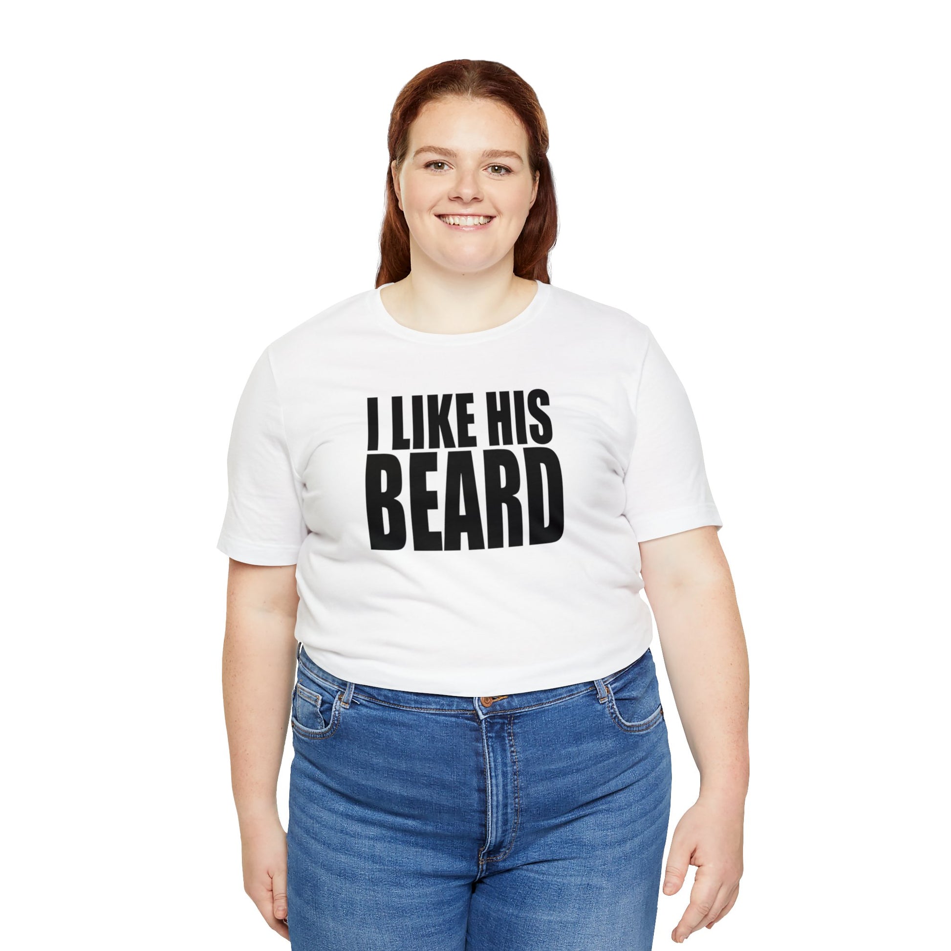 OF™ I LIKE HIS BEARD (Unisex Jersey Short Sleeve Tee) - ONLY FASHION LTD