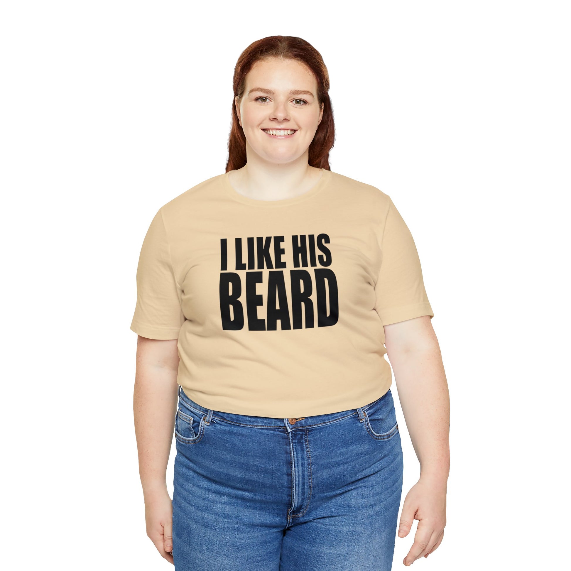 OF™ I LIKE HIS BEARD (Unisex Jersey Short Sleeve Tee) - ONLY FASHION LTD